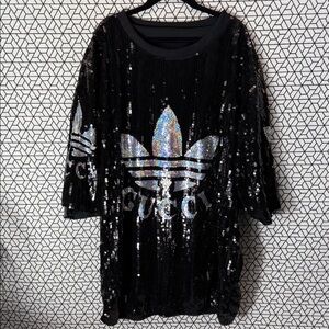 Sequin Black Mini Dress